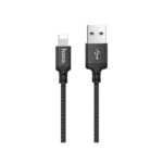 Hoco (X14) Πλεκτό Καλώδιο USB σε Lightning, 1μ - Μαύρο