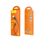 Hoco (X25) Soarer Regular Cable USB to micro USB, 1m - Black - Image 2