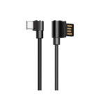Hoco (U37) Angle (90°) Cable USB to Type-C, 1.2m - Black