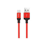 Hoco (X14) Braided Cable USB to micro USB, 1m - Red