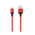 Hoco (X14) Πλεκτό Καλώδιο USB σε Type-C, 1μ - Κόκκινο