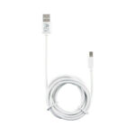 Lime Καλώδιο Regular USB 2.0 σε micro USB, 2μ - Λευκό
