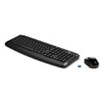 HP 300 Ασύρματο Σετ Πληκτρολόγιο & Ποντίκι Ελληνικό - Μαύρο - Image 2