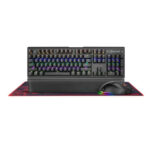 Marvo (CM420) Σετ Gaming 3 in 1 Μηχανικό Πληκτρολόγιο και RGB φωτισμό, Ποντίκι και Mouse Pad (Αγγλικό US) - Μαύρο