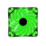 Marvo (FN10) Case Fan 120mm with Green Lighting and 3-Pin / 4-Pin PSU Connector