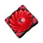 Marvo (FN10) Case Fan 120mm με Κόκκινο Φωτισμό και Σύνδεση 3-Pin / 4-Pin PSU - Image 2