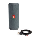 JBL Flip Essential Waterproof Bluetooth Speaker 16W - Grey - Image 4