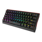 Marvo (KG962) Gaming Mechanical Keyboard 60% with Custom Blue Switches and RGB lighting - Black - Image 2