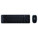 Logitech (MK220) Wireless Set Keyboard and Mouse - Greek - Black