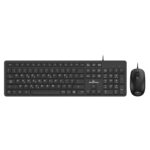 Powertech (PT-838) Σετ Ενσύρματο Πληκτρολόγιο και Optical Ενσύρματο Ποντίκι - Μαύρο