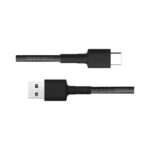 Xiaomi (SJV4109GL) Braided Cable USB 2.0 USB-C male to USB-A male, 1m - Black - Image 3