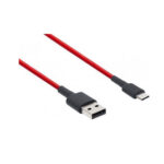 Xiaomi (SJV4110GL) Πλεκτό Καλώδιο USB 2.0 USB-C male σε USB-A male 1μ - Κόκκινο - Image 2