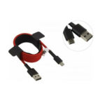 Xiaomi (SJV4110GL) Πλεκτό Καλώδιο USB 2.0 USB-C male σε USB-A male 1μ - Κόκκινο - Image 3