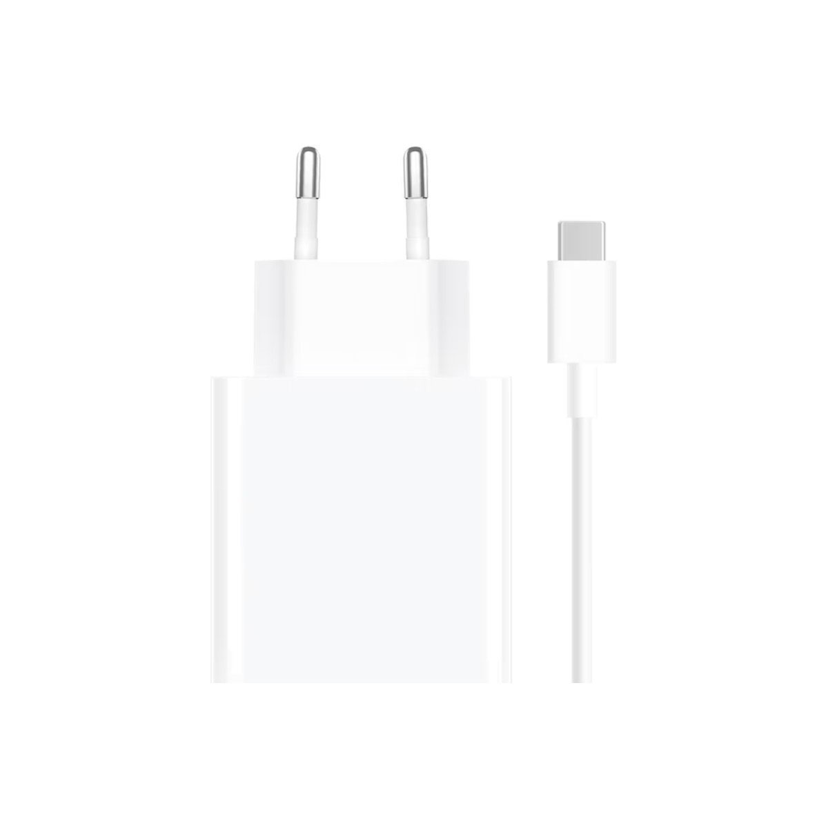 XIAOMI 65W TYPE-A Xiaomi (BHR6035EU) Charger with USB-A port and USB-C Cable 67W - White - Image 1