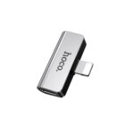 Hoco (LS24) Μετατροπέας Lightning male σε Lightning 2x female - Ασημί