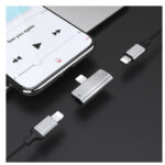 Hoco (LS24) Converter Lightning male to Lightning 2x female - Silver - Image 4