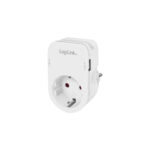 LogiLink (PA0259) Single Socket with USB-A and USB-C - White