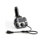 Omega (OUTF28) FM Car Transmitter with Bluetooth - Gray - Image 2