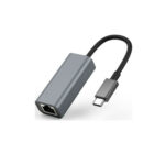 Powertech (PTH-044) USB-C Αντάπτορας Δικτύου για Ενσύρματη σύνδεση Gigabit Ethernet - Μαύρο