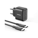 Ugreen (50581) Charger with USB-C port and 2m. USB-C Cable 25W Power Delivery - Black
