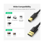 Ugreen (20847) USB 2.0 Καλώδιο Printer Scanner - Μαύρο - Image 4