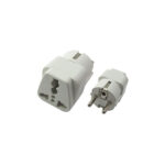 Powertech (PT-349) Universal Μετατροπέας Πρίζας UK/US σε EU - Λευκό