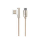 WK (WDC-007) Throne Regular / Angle (90°) USB 2.0 to micro USB Cable, 1m - Gold