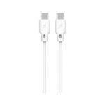 WK (WDC-106) Cable Regular USB 2.0 USB-C male to USB-C male, 1m - White