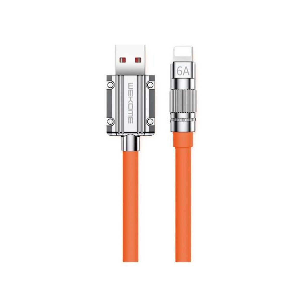 WDC-186 ORANGE WK (WDC-186) Cable USB-A to Lightning 20W, 1m - Orange - Image 1