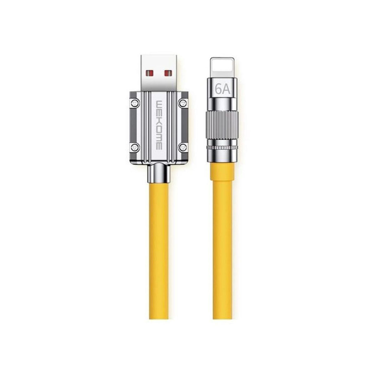 WDC-186 YELLOW WK (WDC-186) Cable USB-A to Lightning 20W, 1m - Yellow - Image 1