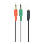 Cablexpert (CCA-418) Converter 3.5mm 2x male to 3.5mm female - Black - Image 2