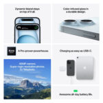 Smartphone Apple iPhone 15 5G 6.1'' 128GB Dual Camera 48MP - Green - Image 5