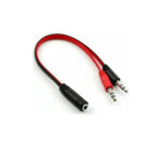 Omega (OMJA1) Converter 3.5mm 2x male to 3.5mm female - Black