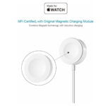 Apple Watch Magnetic Fast Charger με Καλώδιο USB-C 1μ - Λευκό - Image 3