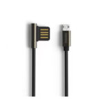 Remax Emperor (RC-054m) Cable Angle (90°) / Regular USB 2.0 to micro USB, 1m - Black