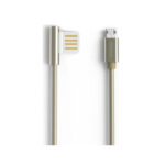 Remax (RC-054) Καλώδιο Angle (90°) / Regular USB 2.0 σε micro USB, 1μ - Χρυσό