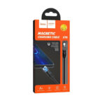 Hoco (U76) Πλεκτό Καλώδιο/LED/Mαγνητικό USB 2.0 σε micro USB 1.2μ - Μαύρο - Image 2