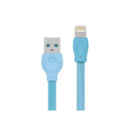 WK (WDC-023) Καλώδιο Flat USB-A σε Lightning, 3μ - Μπλε