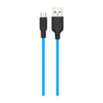 Hoco (X21 Plus) Cable USB to micro USB, 1.0m – Black/Blue