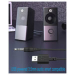 HP (DHS-2101) Ηχεία Υπολογιστή 2.0 με Ισχύ 12W - Μαύρο - Image 5