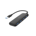 HP (CT110) USB 3.0 4 Ports Hub with USB-A Connection - Black