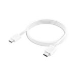 Denmen (D20C) Καλώδιο USB 2.0 USB-C male σε USB-C male, 1μ - Λευκό - Image 2