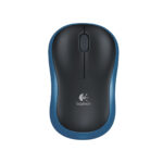 Logitech (M185) Ασύρματο Mini Ποντίκι - Μαύρο/Μπλε
