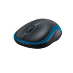 Logitech (M185) Ασύρματο Mini Ποντίκι - Μαύρο/Μπλε - Image 2