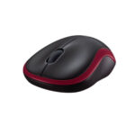 Logitech (M185) Ασύρματο Mini Ποντίκι - Μαύρο/Κόκκινο - Image 2