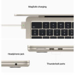 Apple MacBook Air (2022) 13.6'' - 8GB/256GB | M2 8core/8core GPU|GR Keyb | έως 18 ώρες μπαταρία - Starlight - Image 4
