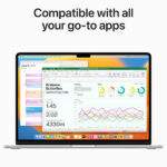 Apple MacBook Air (2023) 15.3” – 8GB/256GB | M2 8core/10core GPU|GR Keyb | έως 18 ώρες μπαταρία | – Silver - Image 8