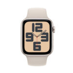 Apple Watch SE GPS 44mm with Starlight Sport Band (M/L) - Starlight