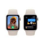 Apple Watch SE GPS 44mm with Starlight Sport Band (M/L) - Starlight - Image 4