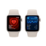 Apple Watch SE GPS 44mm with Starlight Sport Band (M/L) - Starlight - Image 5
